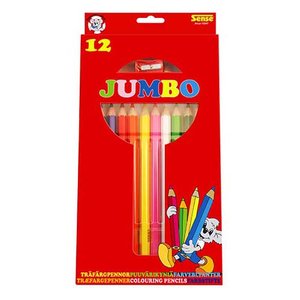 Färgpennor Jumbo Sense - 12 pennor