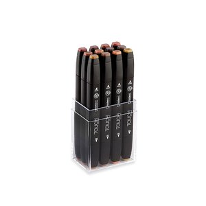 Touch Twin Marker 12st - Wood Color