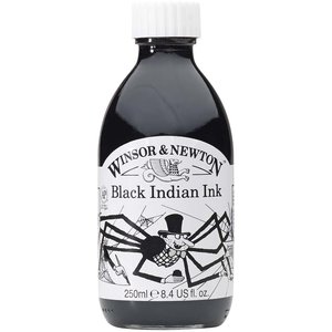 Tusch W&N 250ml - 030 Black Indian ink 250 ml