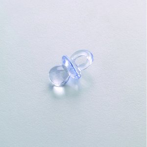 Bebisaccessoarer akryl 20 x 12 mm - ljusblå 10-pack Napp