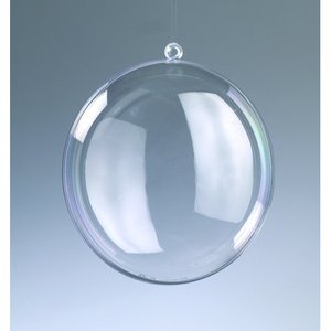 Plastmedaljong 110 mm - 20-pack - kristallklar separerbar (PS)