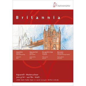 Akvarellblock Hahnemühle Britannia 300g Grov