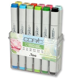 Copic Marker set - 12 pennor - Vårfärger