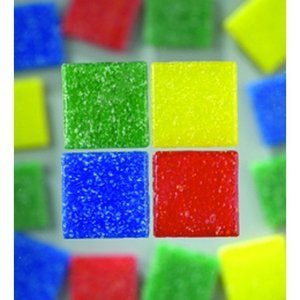 MosaixPro - glasmosaik 10 x 10 mm - blandade färger 1.000 g ~ 1