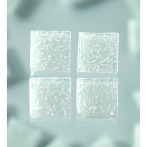 MosaixPro - glasmosaik 10 x 10 mm - ljusgrå 1.000 g ~ 1
