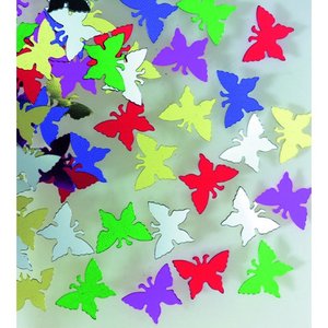 Paljetter 14 mm - blandade färger 20 g fjärilar