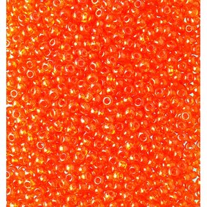 Rocaillespärlor genomskinliga - orange