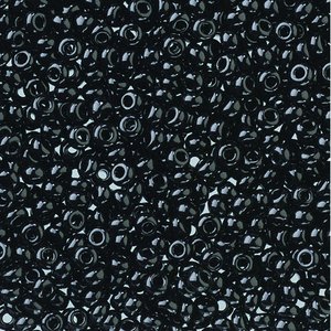 Rocaillespärlor ogenomskinliga - svart