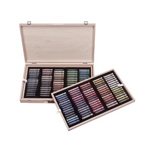 Soft Pastel Master Box i träskrin - 150 st