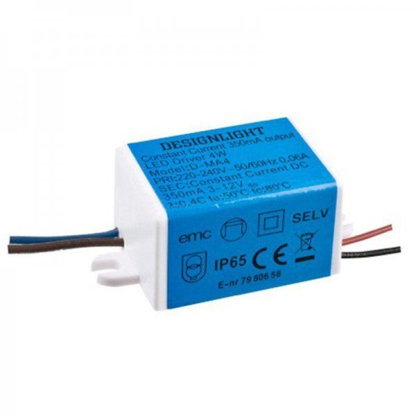 350mA LED transformator 1-4W (4W)