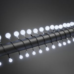 Ljusslinga 80L - svart kabel (Vit)